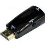 Gembird A-HDMI-VGA-02 cambiador de género para cable VGA (D-Sub) Negro