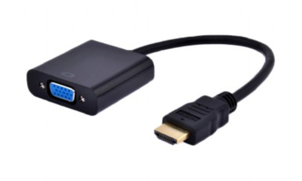 Gembird A-HDMI-VGA-03 adaptador de cable de vídeo 0,15 m HDMI tipo A (Estándar) VGA (D-Sub) Negro