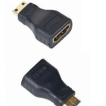 Gembird A-HDMI-FC cambiador de género para cable mini-HDMI Negro