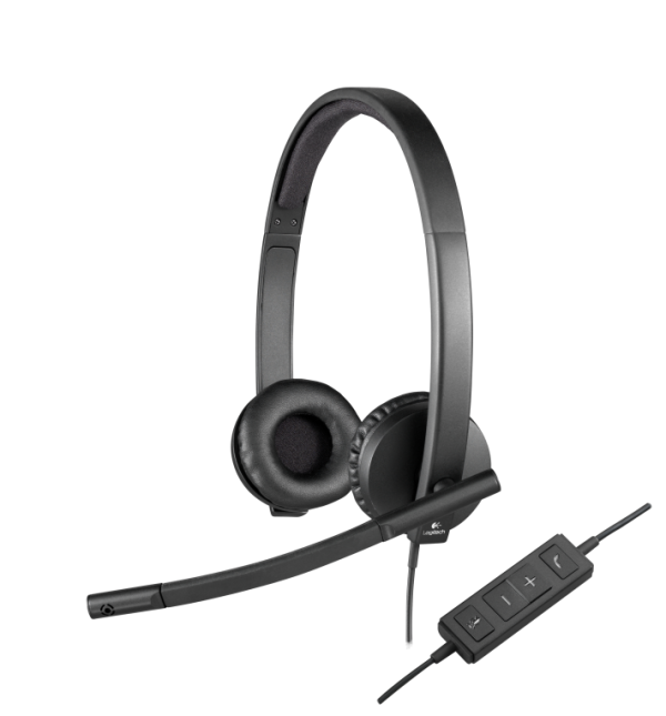 Logitech H570e Auriculares Alámbrico Diadema Oficina/Centro de llamadas USB tipo A Negro