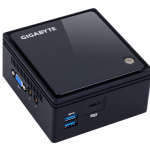 GIGABYTE GB-BACE-3160 PC/estación de trabajo barebone 0,69 l tamaño PC Negro J3160 1,6 GHz