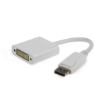 Gembird A-DPM-DVIF-002-W adaptador de cable de vídeo 0,1 m DisplayPort DVI Blanco