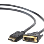 Gembird CC-DPM-DVIM-6 adaptador de cable de vídeo 1,8 m DisplayPort DVI Negro