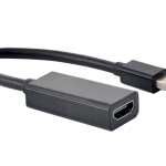 Gembird A-MDPM-HDMIF-02 adaptador de cable de vídeo Mini DisplayPort HDMI tipo A (Estándar) Negro