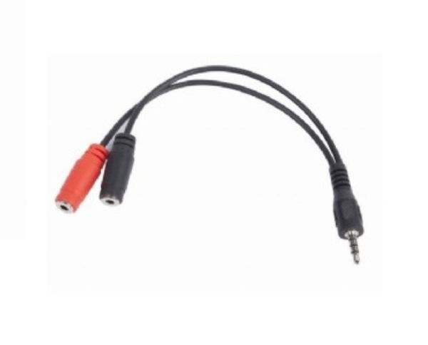 Gembird CCA-417 cable de audio 0,2 m 3,5mm 2 x 3.5mm Negro