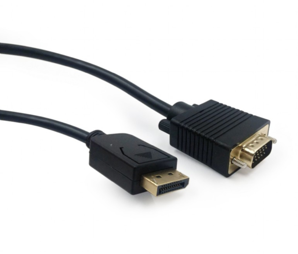 Gembird CCP-DPM-VGAM-6 adaptador de cable de vídeo 1,8 m VGA (D-Sub) DisplayPort Negro