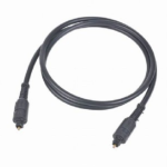 Gembird Toslink, 2m cable de audio Negro