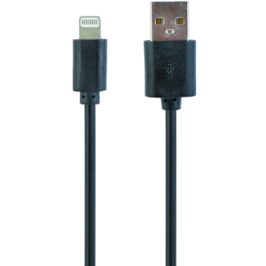 Gembird CC-USB2-AMLM-1M cable de conector Lightning Negro