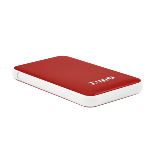 TooQ TQE-2528R caja para disco duro externo Caja externa para unidad de estado sólido (SSD) Rojo 2.5"