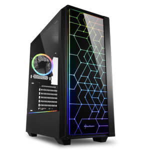 Sharkoon RGB LIT 100 Midi Tower Negro