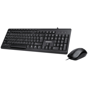 Gigabyte KM6300 teclado Ratón incluido Hogar USB QWERTY Español Negro