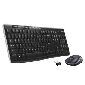 Logitech Wireless Combo MK270 teclado Ratón incluido Hogar USB QWERTY Español Negro