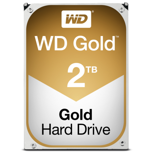 Western Digital Gold disco duro interno 2 TB 7200 RPM 128 MB 3.5" Serial ATA III