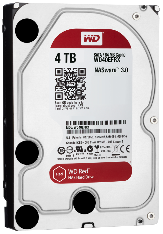 Western Digital Red disco duro interno 4 TB 5400 RPM 64 MB 3.5" Serial ATA III