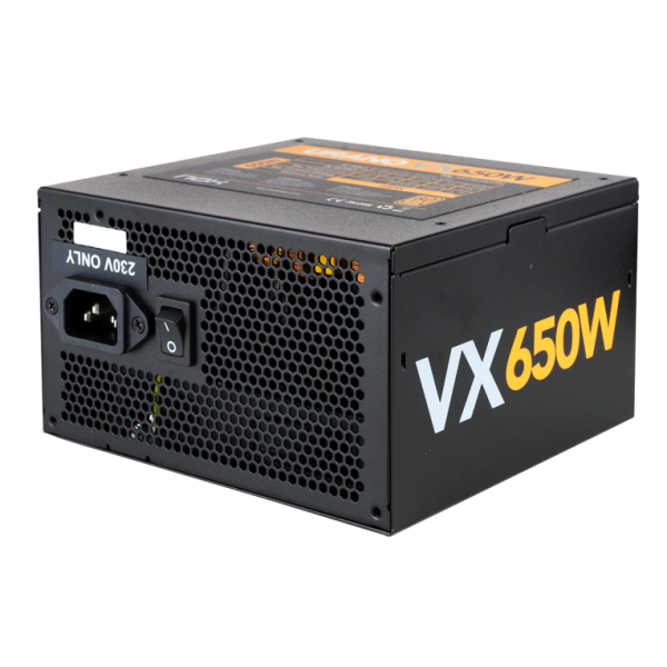 NOX Urano VX Bronze Edition unidad de fuente de alimentación 650 W 20+4 pin ATX ATX Negro, Naranja