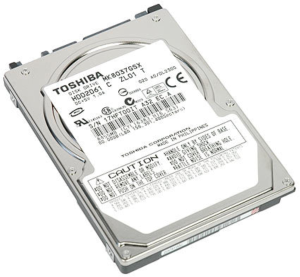 Toshiba 80GB Serial ATA disco duro interno 5400 RPM 8 MB 2.5" SATA