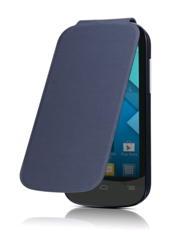 Alcatel F-GCGB27B0A10C1-A1 funda para teléfono móvil Libro Negro, Azul