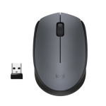 Logitech M170 Grey-K ratón Oficina Ambidextro RF inalámbrico Óptico 1000 DPI