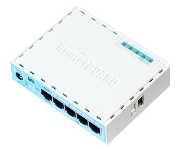 Mikrotik RB750GR3 router Gigabit Ethernet Turquesa, Blanco