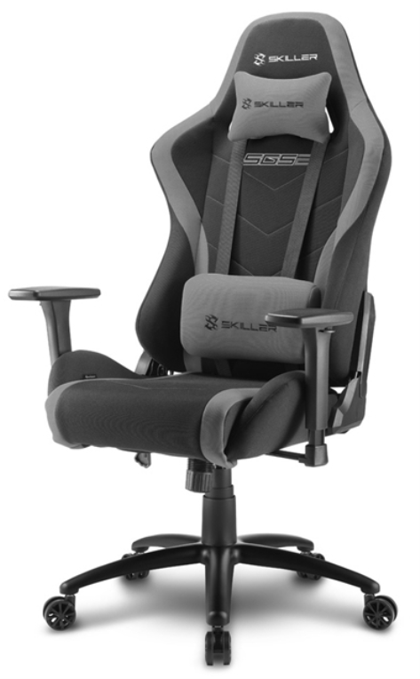 Sharkoon SKILLER SGS2 Silla para videojuegos de PC Asiento acolchado Negro, Gris