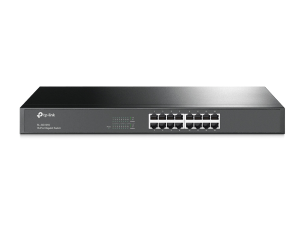 TP-Link TL-SG1016 No administrado Gigabit Ethernet (10/100/1000) 1U Negro