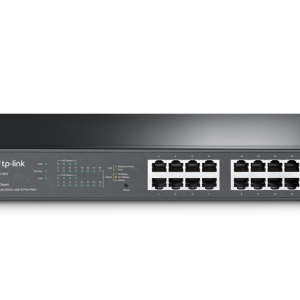 TP-Link TL-SG1016PE Gestionado L2 Gigabit Ethernet (10/100/1000) Energía sobre Ethernet (PoE) 1U Negro