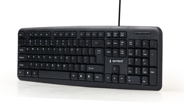 Gembird KB-U-103-ES teclado Hogar USB Español Negro