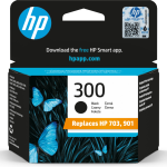 HP 300 Black Original Ink Cartridge cartucho de tinta 1 pieza(s) Rendimiento estándar