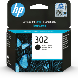 HP 302 Black Original Ink Cartridge cartucho de tinta 1 pieza(s) Rendimiento estándar