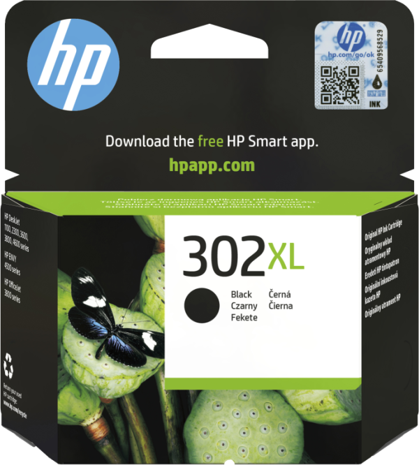 HP 302XL High Yield Black Original Ink Cartridge cartucho de tinta 1 pieza(s) Alto rendimiento (XL)