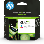 HP 302XL High Yield Tri-color Original Ink Cartridge cartucho de tinta 1 pieza(s) Alto rendimiento (XL) Cian, Magenta, Amarillo