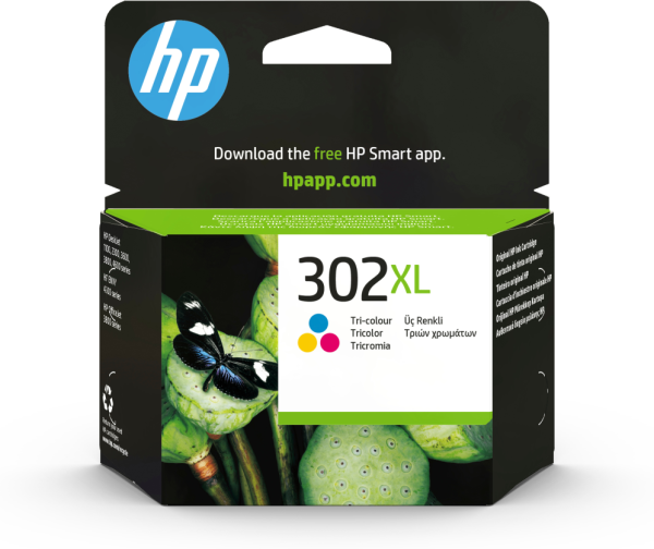 HP 302XL High Yield Tri-color Original Ink Cartridge cartucho de tinta 1 pieza(s) Alto rendimiento (XL) Cian, Magenta, Amarillo