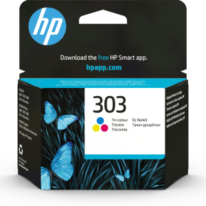 HP 303 Tri-color Original Ink Cartridge cartucho de tinta 1 pieza(s) Rendimiento estándar Cian, Magenta, Amarillo