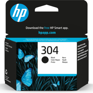 HP 304 Black Original Ink Cartridge cartucho de tinta 1 pieza(s) Rendimiento estándar