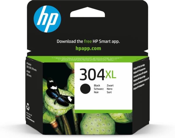 HP 304XL Black Original Ink Cartridge cartucho de tinta 1 pieza(s) Alto rendimiento (XL)