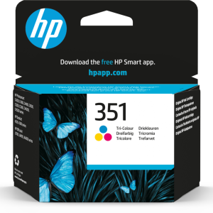 HP 351 Tri-color Original Ink Cartridge cartucho de tinta 1 pieza(s) Rendimiento estándar Cian, Magenta, Amarillo