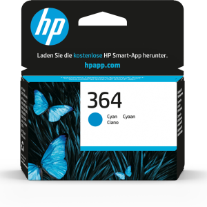 HP 364 Cyan Original Ink Cartridge cartucho de tinta 1 pieza(s) Rendimiento estándar