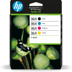 HP 364 4-pack Black/Cyan/Magenta/Yellow Original Ink Cartridges cartucho de tinta 4 pieza(s) Rendimiento estándar Negro, Cian, Magenta, Amarillo