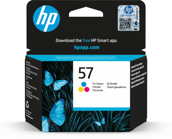 HP 57 Tri-color Original Ink Cartridge cartucho de tinta 1 pieza(s) Cian, Magenta, Amarillo