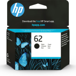 HP 62 Black Original Ink Cartridge cartucho de tinta 1 pieza(s) Rendimiento estándar