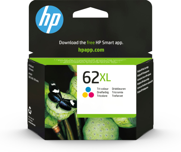 HP 62XL High Yield Tri-color Original Ink Cartridge cartucho de tinta 1 pieza(s) Alto rendimiento (XL) Cian, Magenta, Amarillo