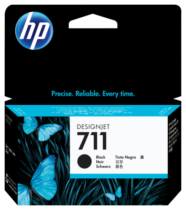 HP 711 38-ml Black DesignJet Ink Cartridge cartucho de tinta 1 pieza(s) Original