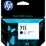 HP 711 80-ml Black DesignJet Ink Cartridge cartucho de tinta 1 pieza(s) Original Alto rendimiento (XL)