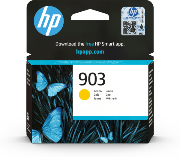 HP 903 Yellow Original Ink Cartridge cartucho de tinta 1 pieza(s) Rendimiento estándar