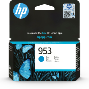 HP 953 Cyan Original Ink Cartridge cartucho de tinta 1 pieza(s) Rendimiento estándar