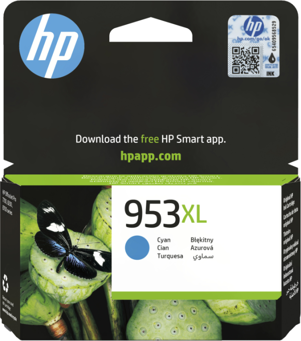 HP 953XL High Yield Cyan Original Ink Cartridge cartucho de tinta 1 pieza(s) Alto rendimiento (XL)