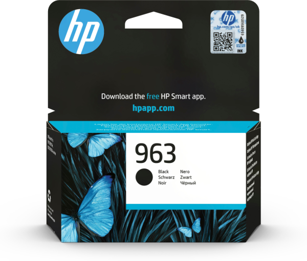 HP 963 Black Original Ink Cartridge cartucho de tinta 1 pieza(s) Rendimiento estándar