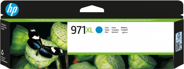 HP 971XL High Yield Cyan Original Ink Cartridge cartucho de tinta 1 pieza(s) Alto rendimiento (XL)