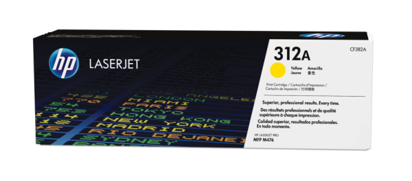 HP 312A Yellow LaserJet Toner Cartridge cartucho de tóner 1 pieza(s) Original