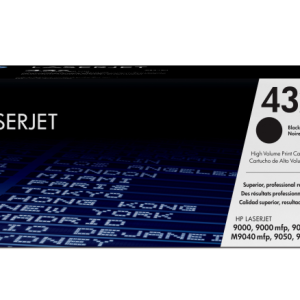 HP 43X High Yield Black Original LaserJet Toner Cartridge cartucho de tóner 1 pieza(s)